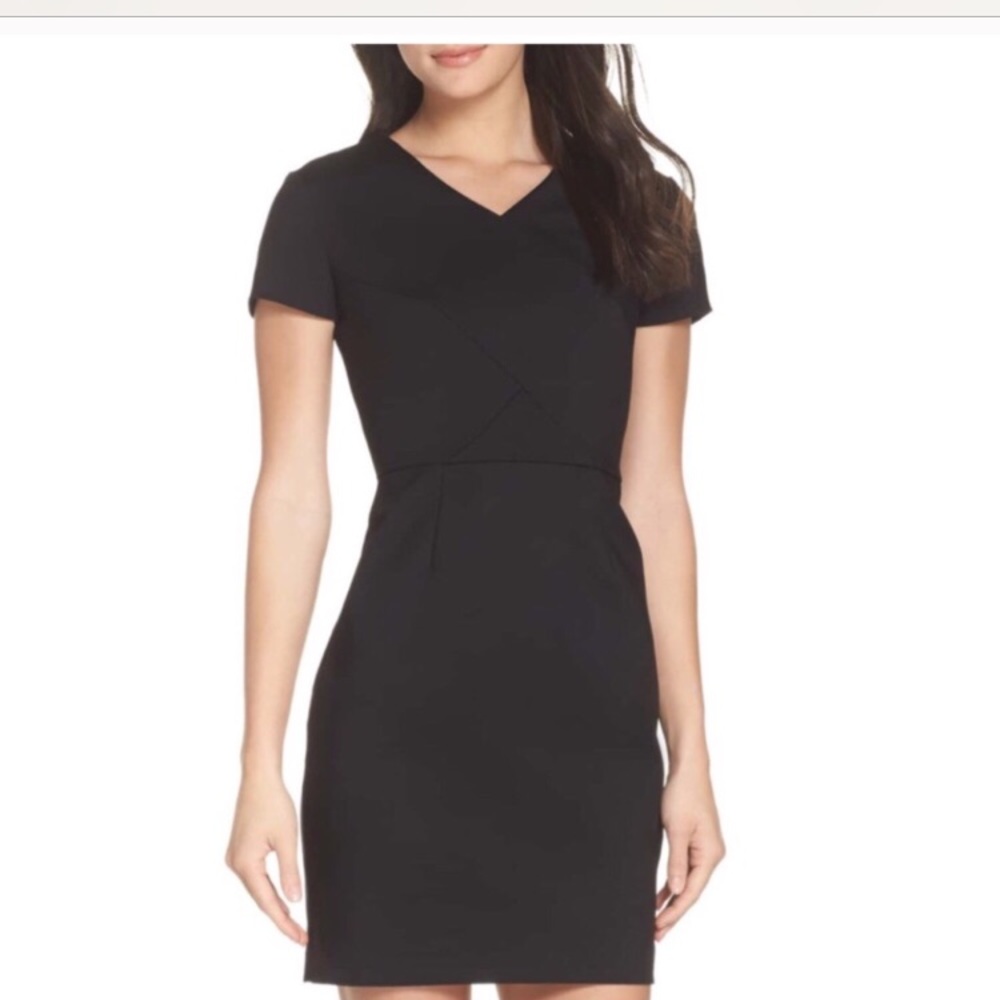 French Connection Glass Stretch Sheath Dress -l
